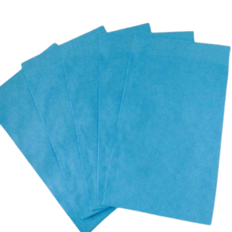 Zakken aquablauw 17x25cm p/250st papier