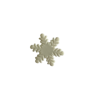 Flatback sneeuwster 3cm p/st 