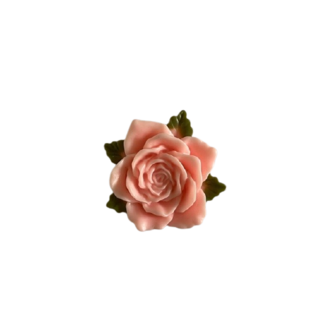 Flatback roze roos 4cm p/st 