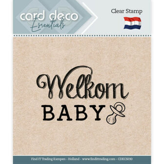 Clear Stamp Welkom Baby p/st