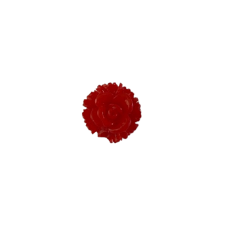 Flatback rood mini roos 1cm p/st