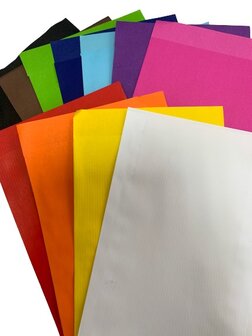 Zakken assorti kleuren 7x13cm p/50st