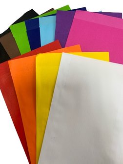 Zakken assorti kleuren 12x19cm p/50st