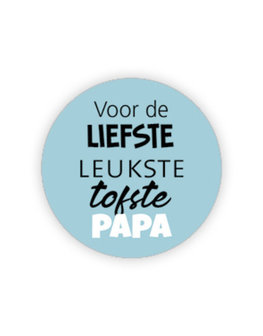 Sticker Tofste papa 35mm p/20st blauw