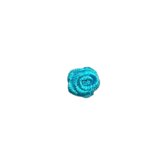 Roosjes aquablauw 10mm p/5st