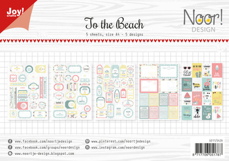 Paper pad A4 to the beach labels p/5vel