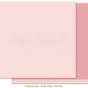 Scrappapier blush pink Shades of Miles 30.5x30.5cm p/vel monochromes