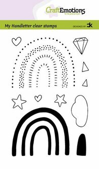 Clear stamp Regenbogen3 A6 p/st
