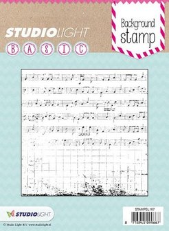 Clear stamp nr.187 muzieknoten p/st