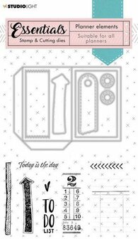 Clear stamp &amp; stans nr.2 planner essentials p/st