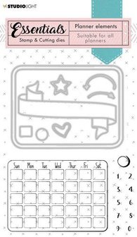 Clear stamp &amp; stans nr.1 planner essentials p/st