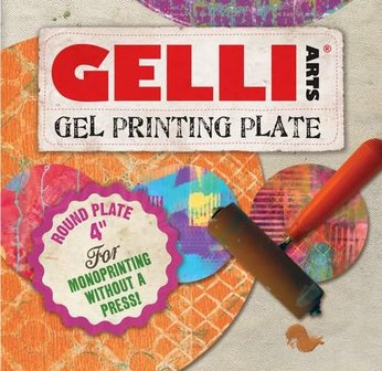 Gel printing plate rond 10cm p/st