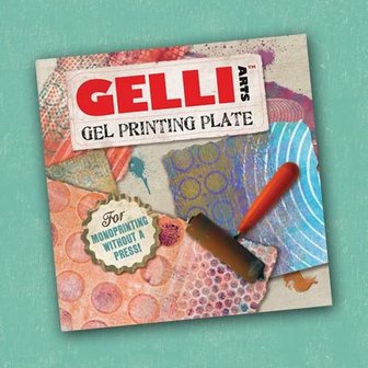Gel printing plate 15x15cm p/st