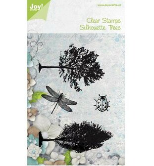 Clear stamp Bomen lieveheersbeest libelle A6 p/st