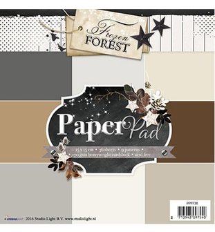 Paper pad Frozen forest 15x15cm p/36vel