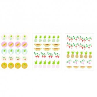Stickers tropical 13 designs p/120st