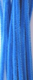 Chenille donker blauw 0.6x30cm p/20st draad