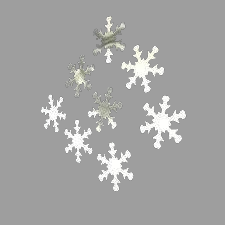 Confetti zilver sneeuwvlok 25mm p/10gr 