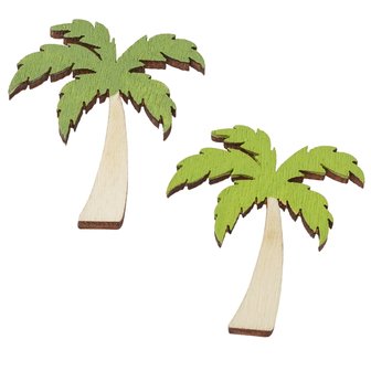 Houten palmbomen 6cm p/3st
