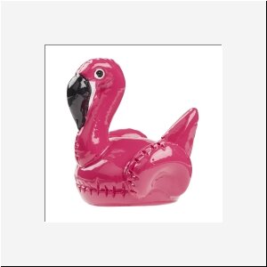 Flamingo donkerroze 3D 4cm p/st polystone