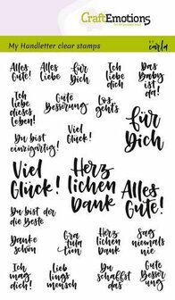 Clear stamp alles gute A6 p/st