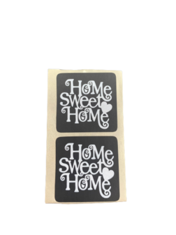 Stickers home sweet home p/500st zwart