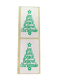 Sticker joy groen p/100st love boom