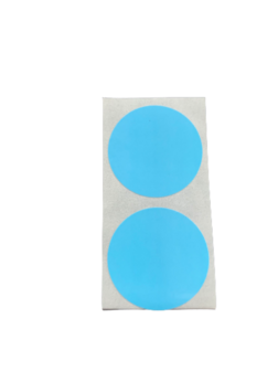 Stickers effen lichtblauw p/100st 30mm
