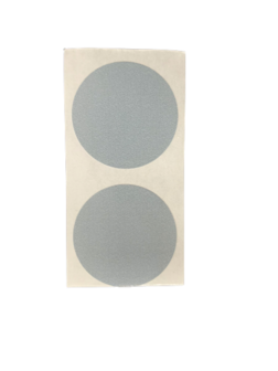 Stickers effen grijs p/100st 30mm