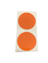 Stickers effen oranje p/20st 30mm