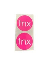 Stickers tnx roze p/20st 3.5cm