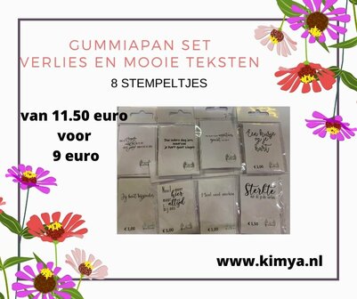 KGKD den bosch aanbieding 11: gummiapan verlies en tekst p/8st