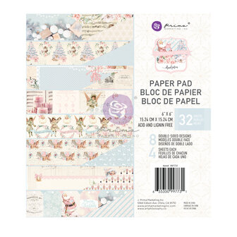 Paper pad 15x15cm Christmas sparkle p/32vel