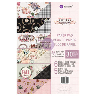 Paper pad A4 Hello pink autumn p/30vel