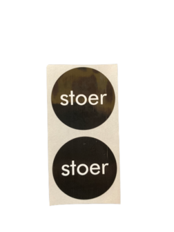 Stickers zwart STOER p/20st
