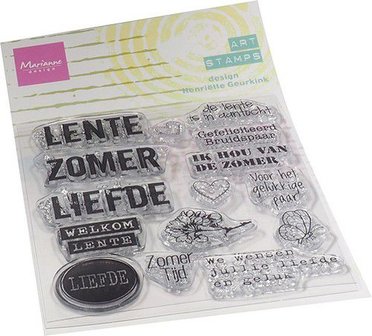 Clear stamp Zomertijd 95x160mm p/st