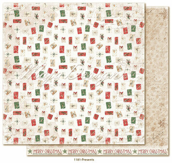 Scrappapier Happy Christmas Presents 30.5x30.5cm p/vel 