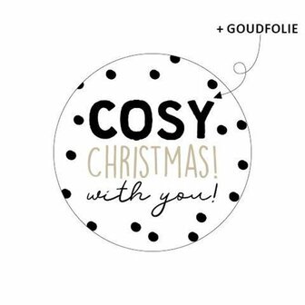 Sticker Cosy christmas with you p/20st 