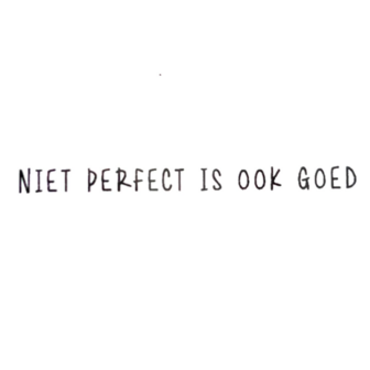 Stamp Niet perfect is ook goed 35x5mm p/st