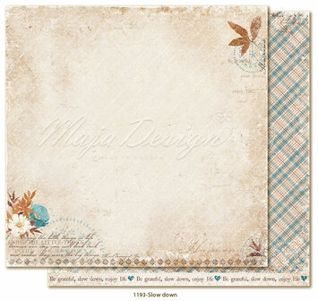 Scrappapier Bohemian Harmony Slow down 30.5x30.5cm p/vel 