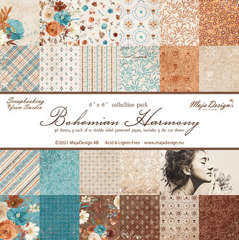 Paper pad 15x15cm Bohemian Harmony p/36vel 