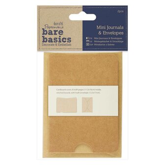 Bare basics  Journal &amp; Envelopes 7.5x10.5cm 