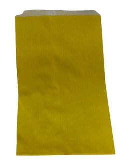 Zakken geel 12x19cm p/50st papier budget