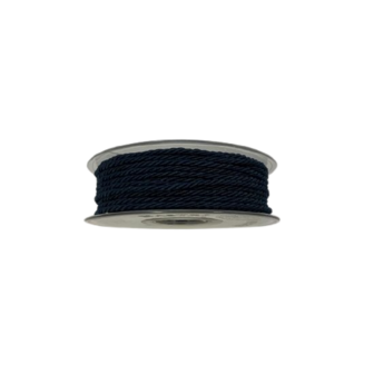 Koord donkerblauw 2.5mm p/m gedraaid