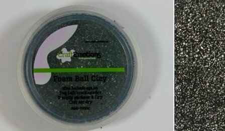 Foamball clay zwart luchtdrogende klei p/23gr