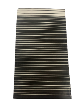 Zakken zwart streep 12.x19cm p/25st horizontaal