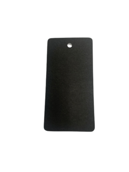 Label zwart recht 4.5x9.5cm p/100st