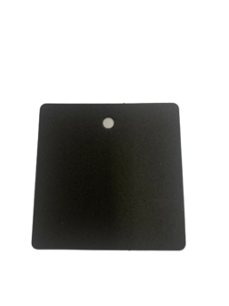 Labels zwart vierkant 6x6cm p/5st