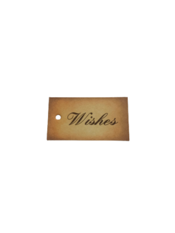 Labels smoked wishes 4.5x25cm p/5st