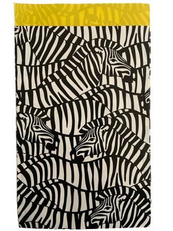 Zakken zwart zebra 17x25cm p/25st geel/wit